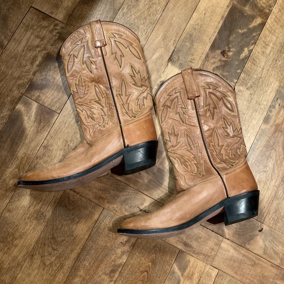 Leather Cowboy Boots - Picture 2 of 9